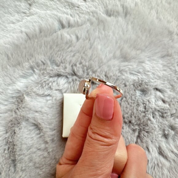 New Sterling Silver Rose Quartz Ring - Picture 4 of 5